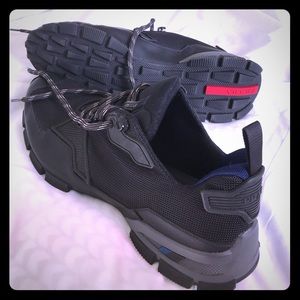 Prada Black Neoprene Sneakers US 10